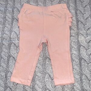 Old Navy Pale Pink Ruffle Bum Leggings Size 3-6M